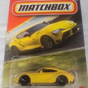 Matchbox Toyota Supra Bright Yellow Sports Car